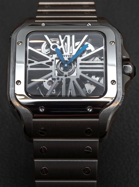 santos de cartier skeleton watch